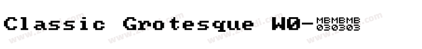 Classic Grotesque W0字体转换